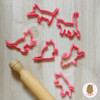 Cortante Galleta Fondant Gatitos X 6 Unidades 1