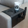 Bandeja Para Sofa Madera Y Cuero Sintético- Negro - 12997 1 Bandeja Para Sofa Madera Y Cuero Sintético- Negro - 12997 1