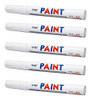 Kit 5 Caneta Pintar Pneu Cor Branca Marca Paint Original 0