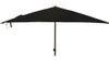Sombrilla Reforzada Grande Lona Vinílica Negro 2m Bar Patio 2