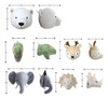 Enfeites De Parede Decorativos Em Forma De Cabeça De Animal. 2