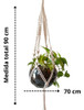 Floreira Suporte Em Macrame 03 Unidades 70 Cm Hanger Plant 1