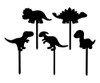 Cake Topper Adorno Mini - Cup Cake - Dinosaurios X 5 Unidad 0