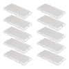 Kit 10 Estrado Pallet Plástico Resistente 25x50 Branco 0