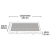 Kit 10 Estrado Pallet Plástico Resistente 25x50 Branco 2