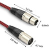 Loonggate Premium Xlr Macho A Hembra Conector De 3 Pines Nyl 2