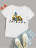 Plantillas Sublimación Poleras Infantiles  Friends 6 Plantillas Sublimación Poleras Infantiles  Friends 6