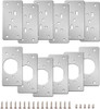 Placa De Reparacion De Bisagras Inox. P/muebles De Cocina 6p 0