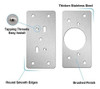 Placa De Reparacion De Bisagras Inox. P/muebles De Cocina 6p 3