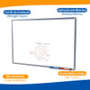 Lousa Quadro Branco Escritório Sala De Aula 100x70 Stalo 2