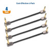 Cable Matters 4-pack Premium Braided Guitar Patch Cable 6 Pu 1