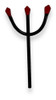 Kit 7 Tridente Garfo Pomba Gira Umbanda Candomblé Ritual 1