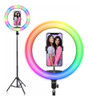 Aro Anillo Luz Led Rgb Multi Color Tripode 26cm De Diametro 2