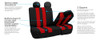 Fundas A Rayas Para Asientos De Auto. Set Combo: Fundas A Ra 4 Fundas A Rayas Para Asientos De Auto. Set Combo: Fundas A Ra 4