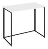 Mesa Dobrável Portátil Web Office Branco Com Preto 90x50x74 3