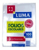 Folios Escolar Polipropileno Transparente X100 Unidades Luma 0