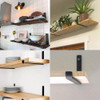 Kit 6 Suporte Prateleiras Encaixe Perfeito Cor Preto 4