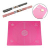 2 Tapetes Culinário Cozinha Silicone Rosa 0