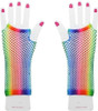 Guantes De Red Mitones Multicolor Largos Par 0