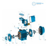 Motor Trifásico Eléctrico Weg Fundición 0.5hp 2p 71 B3 2