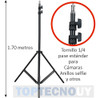 Tripode 1.70m Tornillo Estandar 1/4 Cámara Luces Led Anillo 1