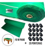 10 Metros Pano Tecido Verde Mesa Sinuca Bilhar Rolo Ponteira 2