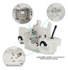 Carter Tanque Combustible Aceite Compatible Stihl 025 Ms250 4