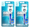Kit C/2 Aparelho  Gillette Mach3  C/ 1 Cartucho 0