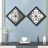 Wocred 2 Pcs Espejo De Pared Cuadrado, Magnífico Espejo De A 1