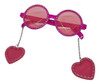 Combo Anteojos Strass Colgante Corazon X3 Fiestas Cotillon 1