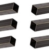 Barra Metalon 40x40 Tubo Quadrado Aço 6 Peça De 50cm 0