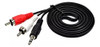 Cable 2 Rca X Miniplug 3.5 Stereo Para Pc Notebook Mp4 4