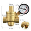 Dn20 Npt ½'' Ajustable Latón Agua Regulador Reductor De Pres 2