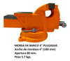 Morsa De Banco Yunque Giratoria 4 Pulgadas 1