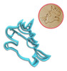Unicornios X4 - Cortantes Moldes Galletas Masa Fondant Bebe 1