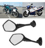 Par De Espejos Retrovisores Para Motocicleta Color Black 5