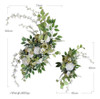 2 Pçs Arco De Casamento Flores Folhas Verdes Fazenda Branco 1 2 Pçs Arco De Casamento Flores Folhas Verdes Fazenda Branco 1