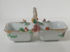 Antiguo Despojador Canasta De Porcelana Capodimonte Vitrina 0