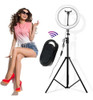 Aro Anillo Luz Led  40 Cmt Trípode + Boton Bluetooth Tik Tok 0