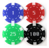 Poker Set De 100 Fichas Numeradas 1
