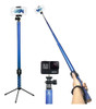 Tripode/selfie Stick Extensible Liviano + Control Azul 0