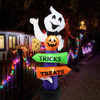Sinal De Rua Inflável De Halloween Com Design De Duende, 2