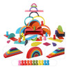 Shierdu Juego De Pilas De Arco Iris De Madera De 45 Piezas, 0 Shierdu Juego De Pilas De Arco Iris De Madera De 45 Piezas, 0
