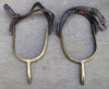 2 Espuelas Antiguas De Bronce 0
