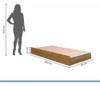 Cama Auxiliar 100% Mdf Solteiro 23cmx188cmx88cm Ypê 2 Cama Auxiliar 100% Mdf Solteiro 23cmx188cmx88cm Ypê 2