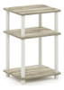 Mesa Auxiliar Furinno Just De 3 Niveles, Paquete De 1, Roble 0