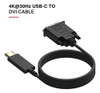 ~? Upgrow Cable Usb C A Dvi 4k Cable Thunderbolt A Dvi 4