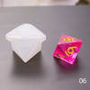 Molde De Silicone Para Dados Triangulares Quadrados De Filé 5