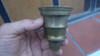 Antiguo Repuesto Lampara Bronce 6,2 Diam X 7,6 Alto - 80 Grs 0