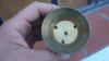 Antiguo Repuesto Lampara Bronce 6,2 Diam X 7,6 Alto - 80 Grs 1